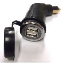 Dual USB Charger for BMW Hella DIN Plug for GPS